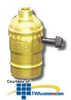 Leviton Metal Shell Lampholder - Removeable Turn Knob 2.. -- 7090-PG - Image