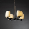 POR-8820-30-WFAL-DBRZ Mid. Chandeliers-Glass Up - 750372 - Capital Lighting, Inc.