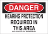 Brady B-401 Polystyrene Rectangle White Personal Protection Equipment (PPE) Sign - 14 in Width x 10 in Height - TEXT: DANGER - 128758 - 754473-77672 - R. S. Hughes Company, Inc.