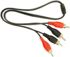 Audio Cable, Phono Rca Plug, 525Mm, Blk; Connector To Connector Cliff Electronic Components - 05AC8349 - Newark, An Avnet Company