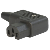 IEC Connector C15 for hot conditions 120°C, Rewireable, Angled - 4784 - SCHURTER Inc