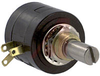 Pot;Wirewound;Rest 500 Ohms;Panel;3 Turns;Pwr-Rtg 1W;Shaft Dia 0.25in - 70089278 - Allied Electronics, Inc.