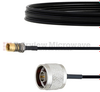 Snap-On BMA Jack to N Male Cable FM-SR086TBJ Coax in 60 Inch - FMCA1575-60 - Fairview Microwave Inc.