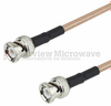 BNC Male to BNC Male Cable RG-142 Coax in 48 Inch -- FMC0808142-48 -- View Larger Image