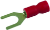Terminal, Spade/fork, #10, Crimp, Red; Product Range Multicomp Pro - 34P2384 - Newark, An Avnet Company