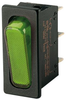 Rocker Switch, Spst, 20A, 250Vac, Green; Illumination Marquardt -- 48AC7465