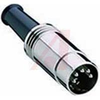 Conn; Circ; DIN; Cable Plug; Metal; Straight; 7 - 70151425 - Allied Electronics, Inc.