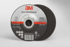 3M COW Ceramic Cutoff Wheel - Type 27 (Depressed Center) - 36 Grit Very Coarse Grade - 5 in Diameter - 7/8 in Center Hole - Thickness 0.09 in - 66582 -- 051115-66582 - Image
