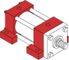 Series A Pneumatic Cylinder - Model A42 NFPA Style MS2 -- Side Lug Mounting - Image