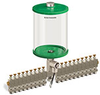 Green Color Key, Clear View Multiple Feed Electro Lubricator, 1/2 gal Acrylic Reservoir, 20 Feeds, 1/8