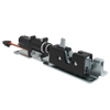 Electronic Rotary Push-to-Close, Pull-to-Open Latch, Sealed, Plastic and Stainless Steel, Adhesive Backed, 12 Volts, with Connector -- R4-05-25-4EB1-20