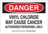Brady B-302 Polyester Rectangle White Chemical, Biohazard, Hazardous & Flammable Material Sign - 14 in Width x 10 in Height - Laminated - 125819 - 754473-73963 - R. S. Hughes Company, Inc.