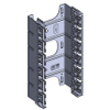 FACEPLATES AND PANEL - 12-CONNECTOR GIGABIX MOUNT (EMPTY), BLACK - AX101472 - Belden Inc.