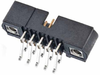 2+2 Pos. Male DIL Horizontal SMT Conn. Jackscrews - M80-5320442 - Harwin Plc