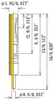 Louver Type Socket Pins, PCB Press-Fitting, Acceptable plug: Dia.1.00mm/0.039