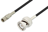 10-32 Male to BNC Male Cable 60 Inch Length Using RG174 Coax, LF Solder, RoHS - PE3C3275LF-60 - Pasternack