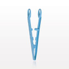 Single-Use Tweezer Forceps, Flat Round Tips, Light Blue - 16006 - Qosina Corp.