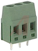 Block, Terminal; 30 to 14 AWG; 3; Vertical; 15 A; 300 V; 1.3 mm; 7.1 mm; 5 mm - 70078269 - Allied Electronics, Inc.