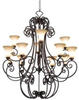 Large Chandeliers-Glass Shade - 353405 - Light Center (The)