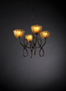 GLA-8910-36-AMBR-DBRZ Mid. Chandeliers-Glass Up - 494958 - Capital Lighting, Inc.