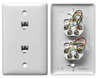 Datacommunication Face Plate with Jack - NS742W - Hubbell Incorporated