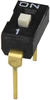 DIP SWITCH, SPST, 2.54 PITCH, RA -- 207-DS04-254-1-01BK-SMT - Image