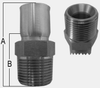 SHF91 SERIES - STAINLESS STEEL MALE PIPE -- SHF91-04-02MP - Image