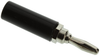 Banana Plug, Solder, Black; Gender Keystone - 94F4444 - Newark, An Avnet Company