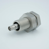 SHV-5 Coaxial Feedthrough, 1 Pin, Grounded Shield, 1.0″ Baseplate Bolt - A0482-3-BP - MPF Products, INC.