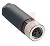 Connector, M8 Pico, Straight Female, 3 Pole, Screw Termination, 3.5-5.0mm Cable - 70051070 - Allied Electronics, Inc.