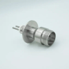 MS High Current Series, Multipin Feedthrough, 2 Pins, 700 Volts, 40 Amps per Pin, 0.142″ Moly Conductors, 2.16″ QF / KF Flange - A5078-1-QF - MPF Products, INC.