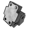 Butt Hinge, 51 mm size, with Mounting Counter bore Holes, Polyamide with Reinforced Zinc Insert, Black -- EH-DHIZF-1638 - Image