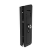 Multi-Point Compression Latch Actuator, Tool Secured, with Padlock Hasp, Bellcore 216 Key, NEMA 4 / IP66 Sealed, 1.5 - 3mm  Door thickness, Zinc alloy, Powder Coated, Black -- M3-40-161-10 - Image