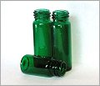 Green Glass Vials -- VG131526GB - Image