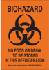 Brady B-401 Polystyrene Rectangle Orange Chemical, Biohazard, Hazardous & Flammable Material Sign - 7 in Width x 10 in Height - 126631 - 754473-74824 - R. S. Hughes Company, Inc.