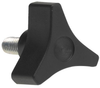 Knob, Finger Grip, Threaded, 38.1Mm; Shaft Type Davies Molding - 12AC6983 - Newark, An Avnet Company