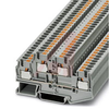 Double-level terminal block, Push In Technology, 24-10 AWG, 6.2mm, Gray - 70170331 - Allied Electronics, Inc.