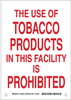 Brady B-555 Aluminum Rectangle White Smoking Not Permitted Sign - 10 in Width x 14 in Height - 123924 - 754473-79639 - R. S. Hughes Company, Inc.