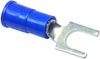 Terminal, Spade/fork, #10, Crimp, Blue; Product Range Multicomp - 14T2232 - Newark, An Avnet Company