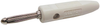 Banana Plug, 16A, Screw, White; Gender Deltron Components - 45M6883 - Newark, An Avnet Company