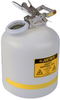 Justrite Red HDPE 5 gal Safety Can - 20 in Height - 12 in Overall Diameter - 697841-05698 - 697841-05698 - R. S. Hughes Company, Inc.
