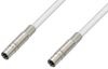75 Ohm Mini SMB Plug to 75 Ohm Mini SMB Plug Cable 24 Inch Length Using 75 Ohm PE-B159-WH White Coax - PE38139/WH-24 - Pasternack