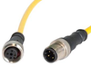 M12 A-Code 4-Pin Straight Male To Straight Female, 2M, Tpe Yellow Jacket Harting - 51AK5424 - Newark, An Avnet Company