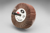 3M 244D Coated Aluminum Oxide Flap Wheel - 120 Grit - 1 in Face Width - 3 in Diameter - 14657 -- 051144-14657 - Image