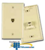 Allen Tel E-Z Flush Phone Wall Jack - AT316 - TelephoneStuff.com