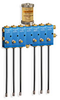 Air Operated Spray PurgeX with Integral Grease Reservoir, 6 Feeds, Buna-N Seals, 8” Nozzles -- B3560-406X08