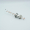Thermocouple Feedthrough, Type T, 2 Pairs, Screw-type Connector, 1.33″ Conflat Flange - A0412-1-CF - MPF Products, INC.