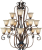 22247WSPD Large Chandeliers-Glass Shade - 445607 - Capital Lighting, Inc.