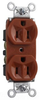 Duplex/Single Receptacle -- 5262-RED - Image