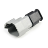 Amphenol Sine Systems AT04-3P-SR01GRY 3-Way AT Connector Receptacle with Strain Relief End cap - 39308 - Waytek, Inc.